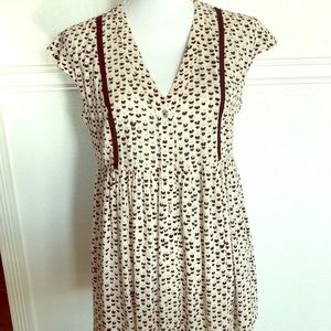 Anthropologie cap sleeve blouse